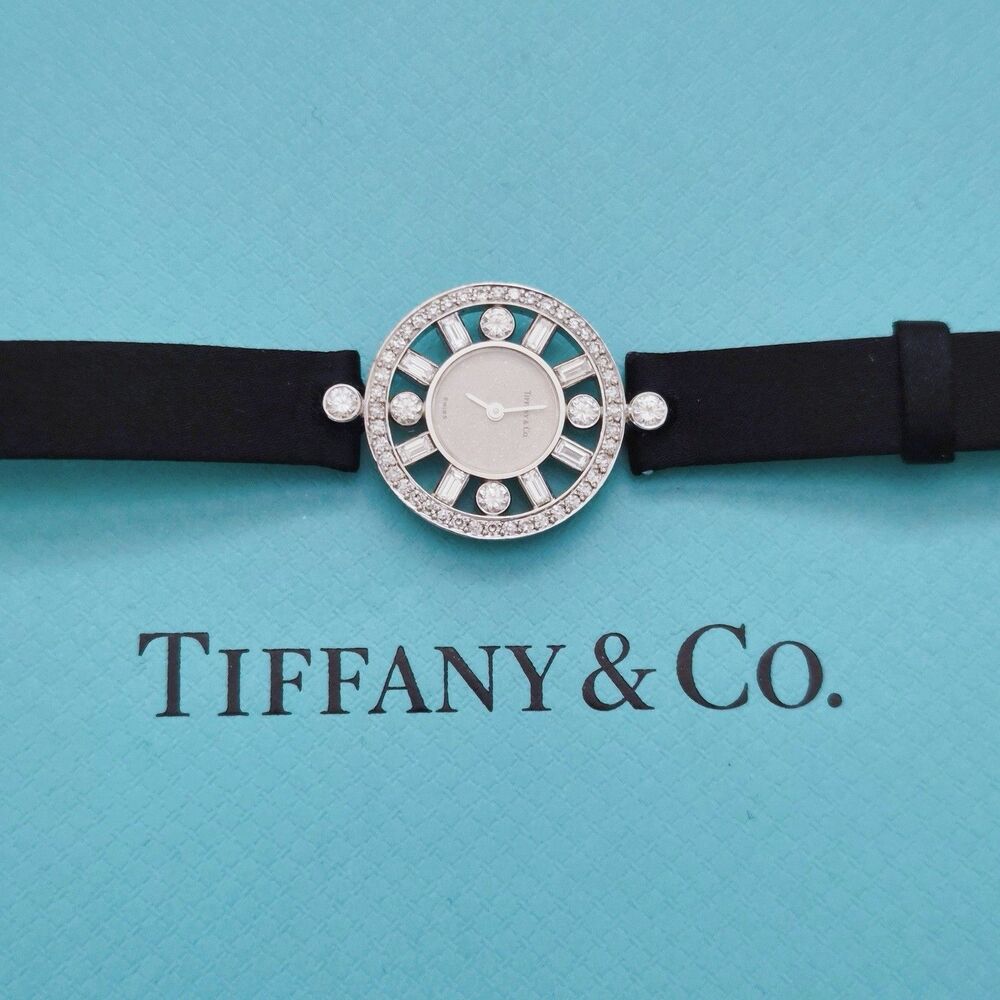 RARE Vintage 1984 Paloma Picasso 18k White Gold Diamond Cocktail Wrist Watch